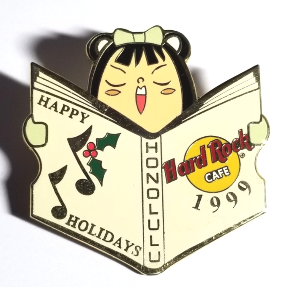 Vintage Hard Rock Cafe pin Happy Holidays LE Honolulu